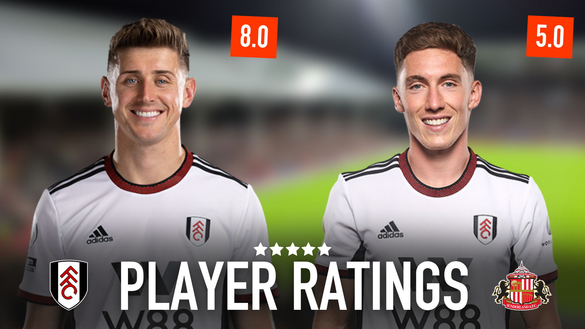 Player Ratings Fulham 1 1 Sunderland Fulhamish