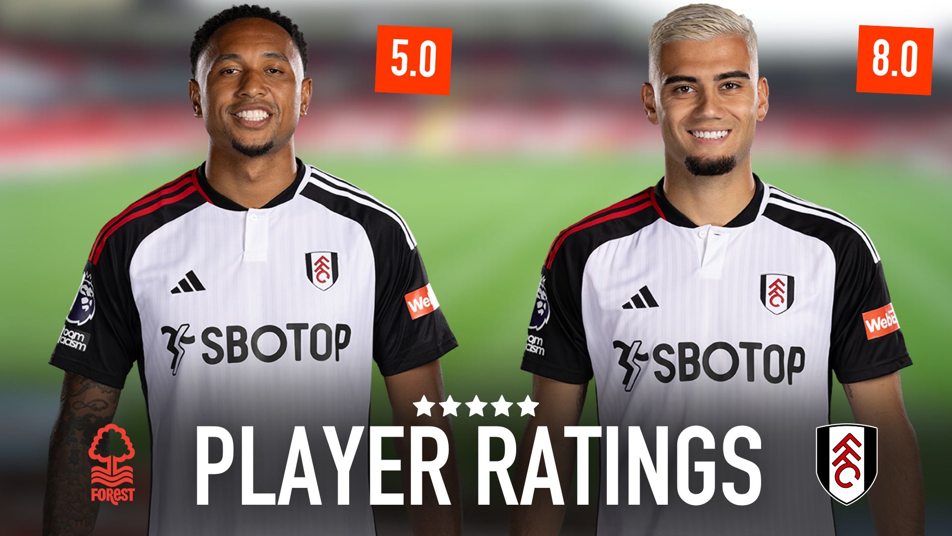 Player Ratings Nottingham Forest Fulham Fulhamish